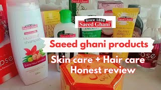 Saeed ghani Skin Care and Hair Care products|Honest Review