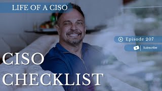 CISO Checklist