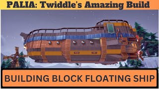 Palia Twiddle's Floating Pirate Ship! You MUST SEE this build, Amazing Plot Tour House in Boat!!