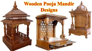 Wooden Thakurer Singhasan Pooja Mandir Temple Designs for Home