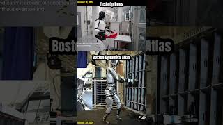 Tesla Optimus vs Boston Dynamics Atlas: Who you got? #optimusrobot #atlas #bostondynamics #robotics