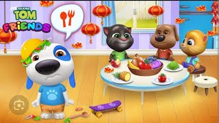 Hungry friends ! My talking tom friends game play #youtubevideo #tomfriendsgame #hungry