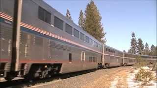 Union Pacific and Amtrak Trains Battle Donner Pass