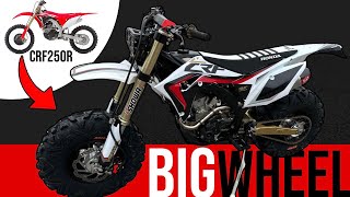 Building the Ultimate Modern Big Wheel Using a Honda CRF250R  Dirt Bike  ( Finished + Test Ride )