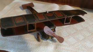 OROBR Made in Germany 1920s  - Avion JOUET en TÔLE / JAPAN Airplane Tin Toy  35,5 cm