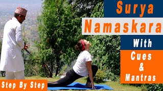 Sun Salutation ( Surya Namaskara ) | Step By Step |Dr. Chintamani Gautam | Demonstration By Georgi