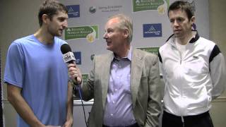 Koz talks with Max Mirnyi & Daniel Nestor at ATP Memphis Tennis Tournament