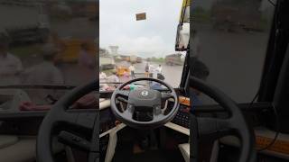 Volvo 9600 15m i-shift driving view from seat !