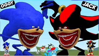 OGGY THE SHIN SONIC TAPES VS JACK THE SHADOW TAPES BATTLE IN GARRY'S MOD