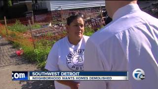 Detroit has yet to tear down burned homes