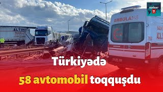 Türkiyədə 58 Avtomobil Toqquşdu