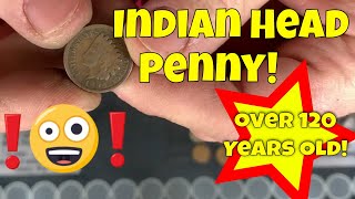 Indian Head Penny Found CRH and I Found a Dinosaur!  No, Really I Found One!