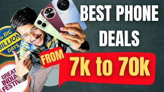 Best phones from 7k to 70k in this Flipkart and Amazon sale