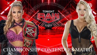 WWE2K22 RAW NATALYA VS LACEY EVANS CHAMPIONSHIP CONTENDERS MATCH