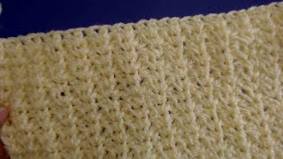 Crochet Easy For Everyone This is a Beautiful Stitch so Easy ONE ROW Wonder #10 (LEFT HANDED)