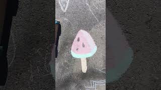 Chalk fun part 3 #artdimple91 #art_dimple #cutedrawing #chalkdrawing #shorts #drawingshorts #art