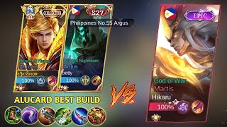 ALUCARD MEET TOP PHILIPPINES ARGUS VS HYPER META MARTIS🗿 | BEST BUILD AND ROTATION 2023 | MUST WATCH