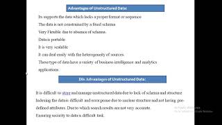 Unstructured data using Hadoop