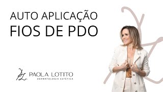 Auto aplicação fios de PDO #fiosdepdo #estética #rejuvenescimentofacial #rejuvenescimento