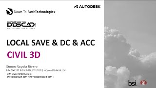 CIVIL 3D LOCAL SAVE AND AUTODESK CONSTRUCTION CLOUD