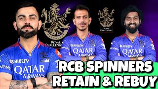 IPL 2025: RCB Retain, Release & Target Spinners List | Mega Auction 2025