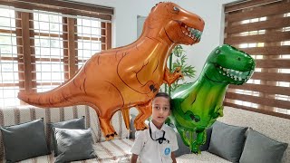 Flying Dinosaur Balloons | Air Swimmer Gas Balloons for Kids | Helium Gas Balloons Toys