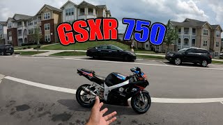 My Starter Bike is a GSXR-750 | Beginner Rider Vlog