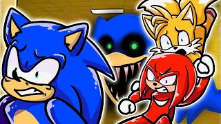 Sonic Tails e Knuckles foram PERSEGUIDOS nas BACKROOMS do Roblox!