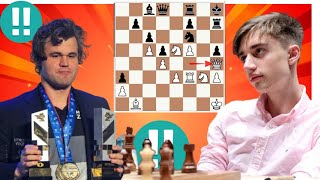 Creative genius Daniil Dubov vs Magnus Carlsen chess game 112