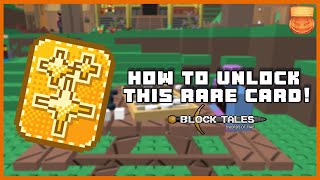 HOW TO UNLOCK THIS RARE CARD! Roblox Block Tales!