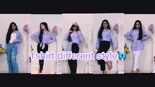 1 shirt different style 🦋|| sadia’s blog #style #trending