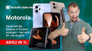 Motorola Handy - Akku in Prozent 2023 📱 Tipps & Hilfe