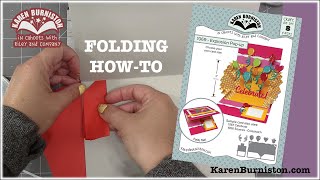 Karen Burniston Die 1069 Explosion Card quick folding tutorial