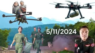 Military Attacked On AA By Drones | 5/11/2024 | Rohingya Daily News | Rohingya Important News TV