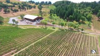 Wedding Day Aerial - Marsala Winery - McMinnville, Oregon - DJI Phantom 4