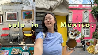 Solo in MEXICO CITY Vlog PT. 2 🇲🇽 | another flea market, BEST food tour, and what I eat after work