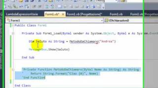 Le nuove Lambda Expression in Visual Basic 2010