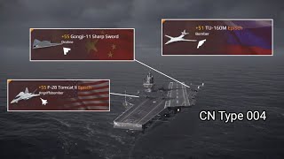 CN Type 004 - TU160, F28, Gongji, J-20 - Modern Warships Online Play Text Comments - requested items