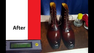 ASMR Shoe Shine and Unboxing Winson Vanquish Balmoral Boot MTO 4K Binaural Mic