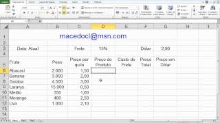 Multiplicação Simples no Excel