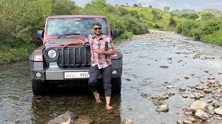 River wash #suv #4x4 #thar #carwashchallenge #mahindrathar #suvlovers #offroad #impossible #doit