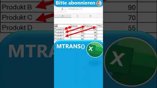 Werte in Excel schnell und einfach transponieren 📊🔄