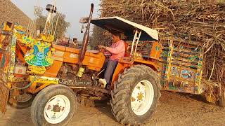 fiat 480 tractor loading stunt powerful tractor