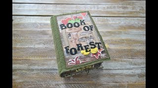 Junk Journals Flip Through \ Small Journals Collection \ "The Book of Forest II" (sold)