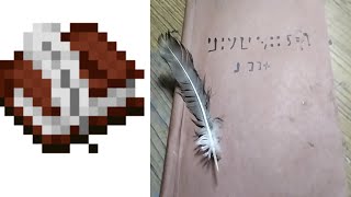 How to Make Minecraft Book irl