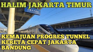 Keren !!! Kemajuan Proyek Tunnel Kereta Cepat Jakarta Bandung Kawasan Halim Jakarta Timur September