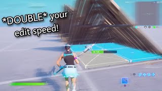 How to *DOUBLE* your edit speed on CONSOLE (Ps4/Xbox/PC)