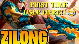 Zilong First Time User... Mobile legends Gameplay