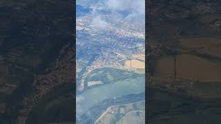 Airplane view of Budapest | #shorts | #viralshorts | #trending