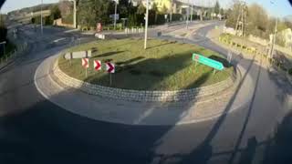 Flight over the roundabout, Poland